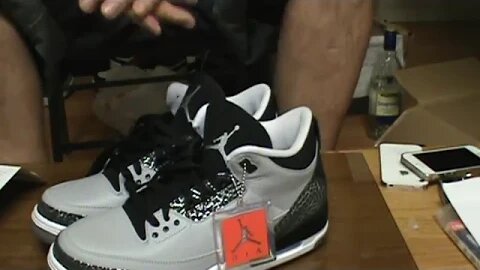 Full Review"AIR JORDAN 3 RETRO WOLF GREY/METALLIC "