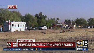 Vehicle found after shooting death in Phoenix