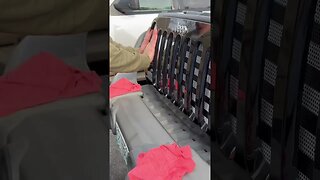 Installing Jeep Wrangler American Flag Grille Insert #shorts