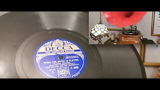 When The Music Is Playing ~ Jack Hylton & His Orchestra ~ Decca 78 rpm ~ Exposicion Horn Gramophone