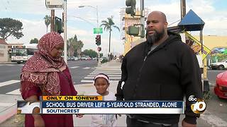 School bus driver left 5-year-old stranded, alone