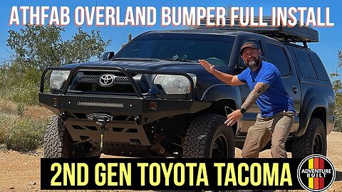 BEST OVERLAND BUMPER ATH Fab 2nd Gen Tacoma Overland Bumper Install | Extreme LED Lights, Smittybilt