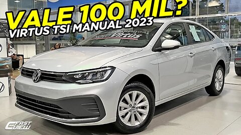 NOVO VOLKSWAGEN VIRTUS TSI MANUAL 2023 COM PAINEL DIGITAL E NOVO MOTOR É BOA OPÇÃO POR R$100 MIL?