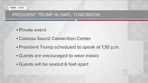 President Trump in SWFL on Friday.