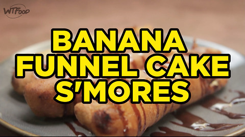 Banana Funnel Cake Smores