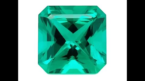 Chatham Square Radiant Cut Emeralds: Lab grown square radiant cut emeralds