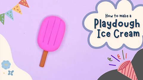 How to Make Playdough Ice Cream/DIY Playdough/Easy Crafts