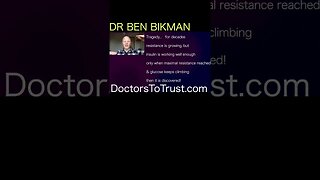 DR BEN BIKMAN If you think you may be prediabetic; get your insulin checked NOW.