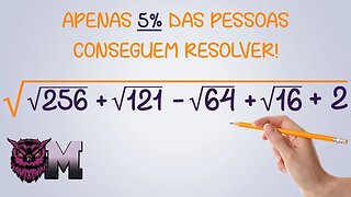 95% DAS PESSOAS USAM CALCULADORA PARA RESOLVER, APENAS 5% NÃO USAM CALCULADORA| Radiciação| Matletas