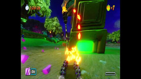 Temple Turmoil Crstal Grab Nintendo Switch Gameplay - Crash Team Racing Nitro-Fueled