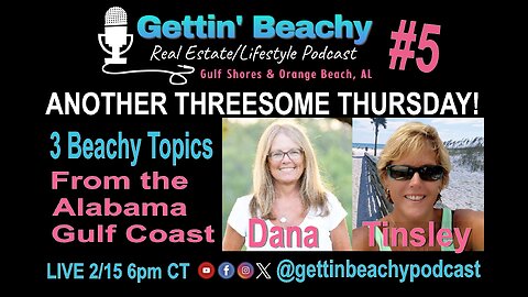 Gettin' Beachy Podcast #5 | Threesome Thurs | 3 Beachy Topics