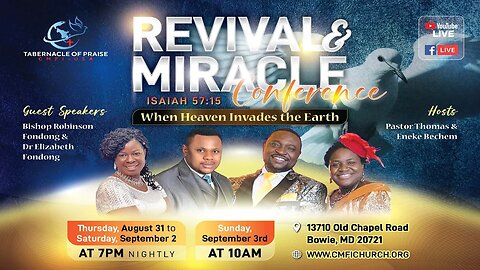 SESSION 2 | REVIVAL & MIRACLE CONFRENCE| 09/01/2023 | CMFI TOP