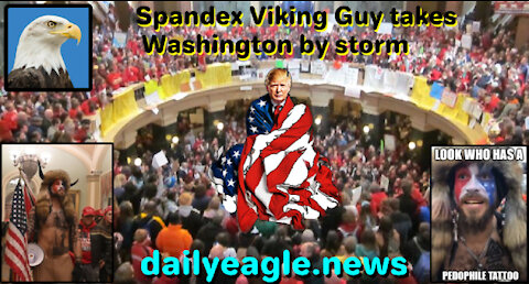 Spandex Viking Guy takes Washington by storm