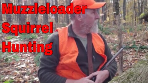 Squirrel hunting with CVA 32 cal squirrel muzzleloader. #blackpowder #muzzleloader