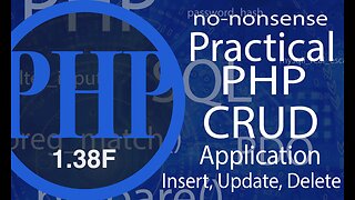 video #38F - Advance PHP | SQL (Insert, Update, Delete)