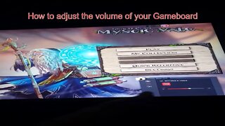 How to adjust the volume of your Gameboard