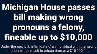 Michigan House Passes A Cool Bill.