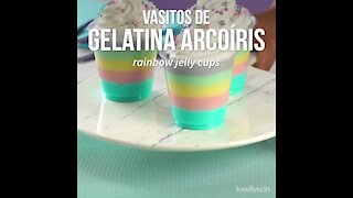 Rainbow Jelly Cups