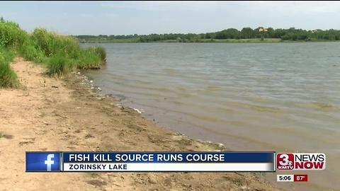 Zorinsky Lake fishkill believed over