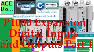 Productivity Open P1AM Industrial Arduino P1000 Expansion Digital Inputs and Outputs Part 1