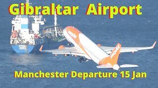 Gibraltar Airport Departure, easyJet Manchester