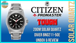 Tough As Nails! | Citizen Promaster Tough 200m Solar Quartz Diver BN0211-50E Unbox & Review