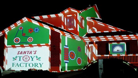 2023 Christmas House Projection Mapping Display Live