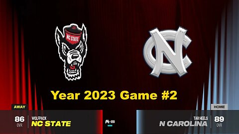 CFB 24 NC State Wolfpack Vs North Carolina Tar Heels Year 2023