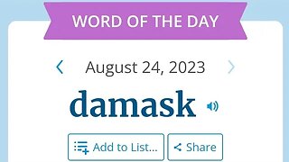 WORD OF THE DAY 24 AUGUST