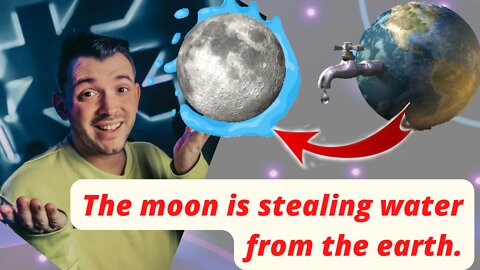 How is the moon stealing water from the earth? #shorts #moon