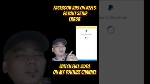 Facebook ads on reels payout setup |Error always loading