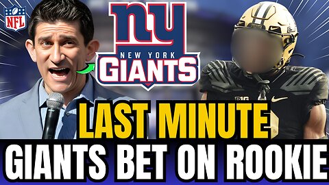 🚨🏈💥 "SHOCKING NEWS! GIANTS BET ON ROOKIE! NEW YORK GIANTS NEWS TODAY! NFL NEWS TODAY