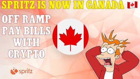 Spritz Finance! Off Ramp Your Crypto! Pay Your Bills With Crypto! In Canada Now! #spritz #offramp