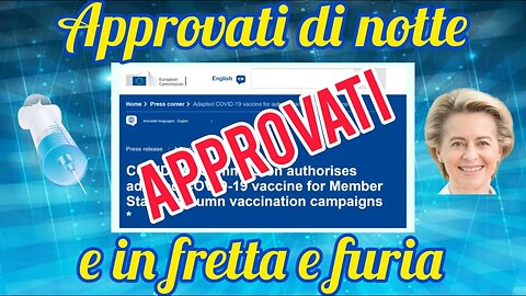 La Commissione europea ha approvato i nuovi vaccini!