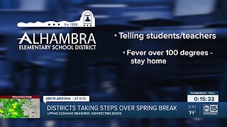 School districts taking steps over spring break regarding coronavirus