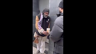 Homeless Man In Shock After Stranger Did THIS.. 😳