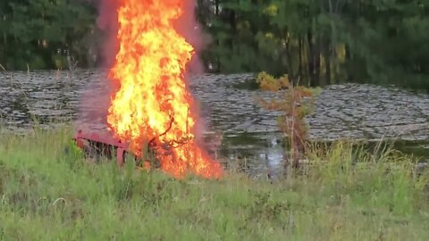 Bad Boy Mower Burning