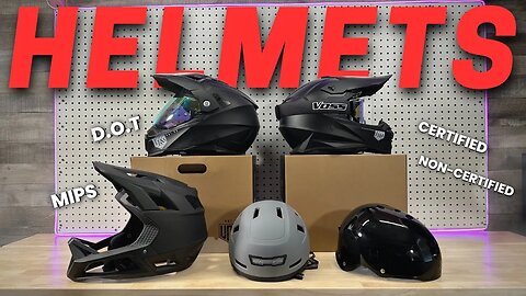 What Helmet To Ride! // E-Moto | E-Bikes | BMX | MTB