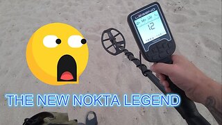 Florida Beach Metal Detecting | Testing out the new Nokta Legend & Amy freaks me out