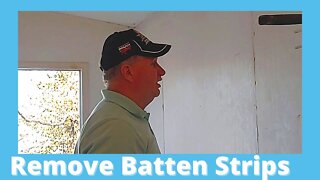 Removing Mobile Home Batten Strips - Mobile Home Batten Strips to Drywall