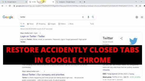 How to Reopen Recently Closed Tabs in Google Chrome