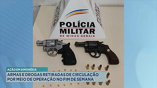 Ação em Simonésia: Armas e Drogas Retiradas de Circulação por Meio de Operação no Fim de Semana.