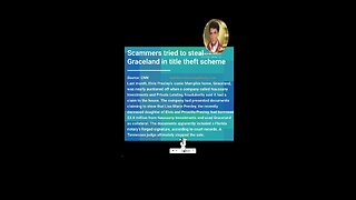 Elvis Presley's Graceland Home Title Theft 🤯🏡