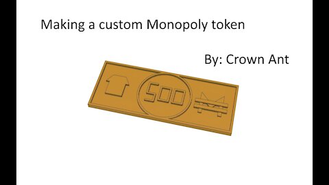 Making a custom Monopoly token