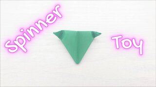 Origami easy paper spinner toy with Sky