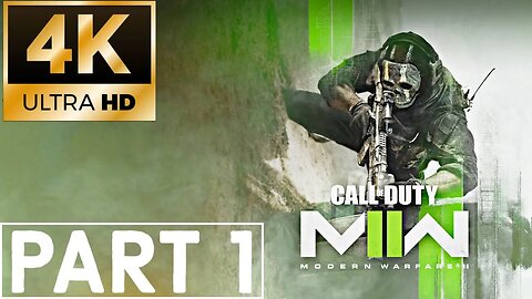 Call of Duty Modern Warfare 2 Gameplay Walkthrough (NO COMMENTARY) 4K Ultra HD *Part 1*