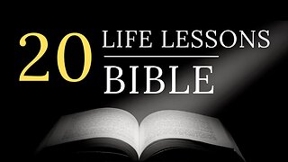 20 Life Lessons From the Bible (Life Changing Advice) Artistic Motivation