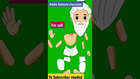 sadhu #adobe #animate #characterdesign for sell #ytshorts #kidsvideo #2danimation