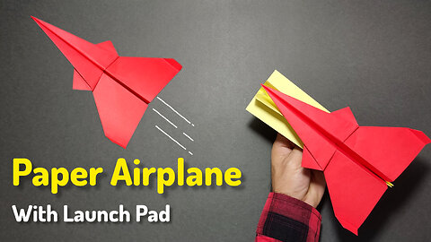 How to Make a "Paper Airplane with a Launch Pad". DIY Crafts Origami