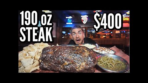 IMPOSSIBLE 15LB TEXAS STEAK CHALLENGE (PRIME RIB) | BIGGEST FOOD CHALLENGE EVER | MAN VS FOOD